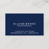 ブルーグリーンおよび金ゴールド（ばちゃばちゃ）跳ねる名刺 名刺 (裏面)