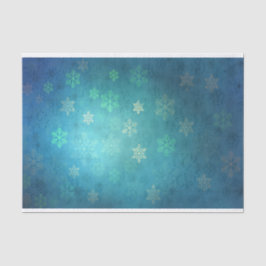 ブルーグリーンの色合いに美しい雪 薄葉紙