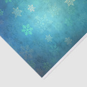 ブルーグリーンの色合いに美しい雪 薄葉紙 (詳細)