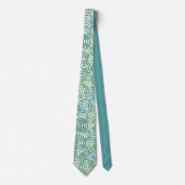 ブルーグリーンらせん状 ネクタイ (正面)