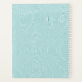 ブルーグリーンアイス日記スパイラルノート プランナー手帳 (裏面)