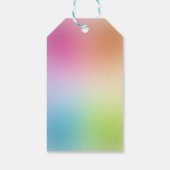 ブルーグリーンイエローオレンジピンクレッドパープルカラフル ギフトタグ (裏面)