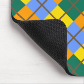 ブルーグリーンイエローオレンジ マウスパッド (コーナー)