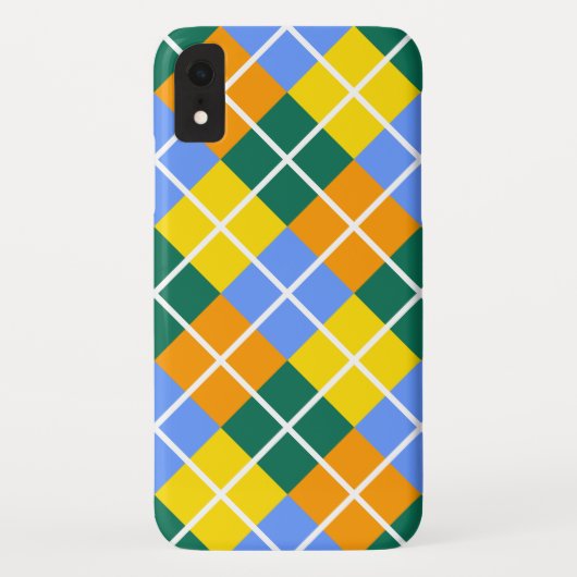 ブルーグリーンイエローオレンジ Case-Mate iPhoneケース (裏面)