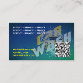 ブルーグリーンイエローカーウォッシュ 名刺 (裏面)