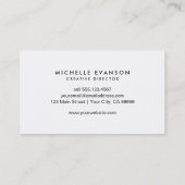 ブルーグリーンインクウォーター色クリエイティブディレクター 名刺 (裏面)