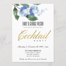 ブルーグリーンインク水カラーフローラカクテルパーティー