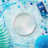 ブルーグリーンウォーターカラー紙プレート ペーパープレート (パーティー)