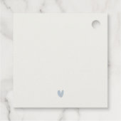 ブルーグリーンウッズマウンテンランドスケープスケッチ結婚ズ フェイバータグ (裏面)