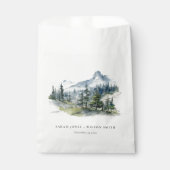 ブルーグリーンウッズマウンテンランドスケープスケッチ結婚ズ フェイバーバッグ (正面)