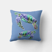 ブルーグリーンウミガメ クッション (裏面)