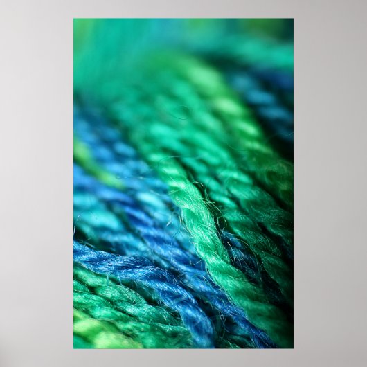 ブルーグリーンウール ポスター (正面)
