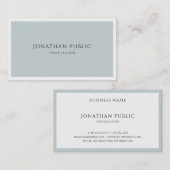 ブルーグリーンエレガントシンプルデザインモダンテンプレート 名刺 (正面/裏面)