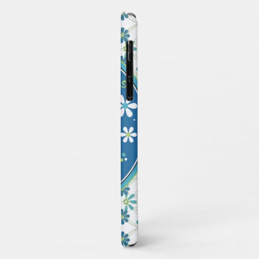 ブルーグリーンエレファントフローラ Case-Mate iPhoneケース (裏面/左)