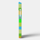 ブルーグリーンオレンジパープルクリーミーパターン抽象芸術 Case-Mate iPhoneケース (裏面 / 左)