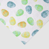 ブルーグリーンオレンジ黄色の水の色のイースターエッグ 薄葉紙 (詳細)