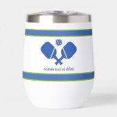 ブルーグリーンカスタム文字ピックルパーソナライズされたボール (正面)