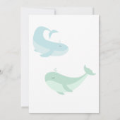 ブルーグリーンクジラ1日パーティー 招待状 (裏面)