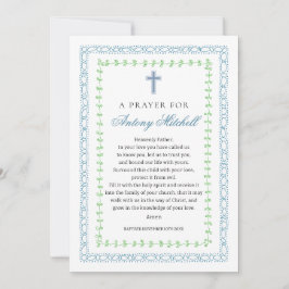 ブルーグリーンクロスバプテスマ祈りの言葉 招待状