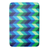 ブルーグリーングラデーションシボロン大浴場マット バスマット (正面縦)