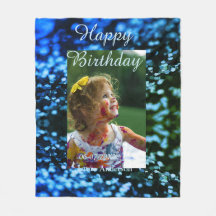 ブルーグリーングリッターフォト子供の誕生日モダン錆