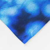 ブルーグリーングリッターフォト子供の誕生日モダン錆 フリースブランケット (角)