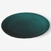 ブルーグリーングリッター紙吹雪フェイク箔 ペーパープレート (アングル)