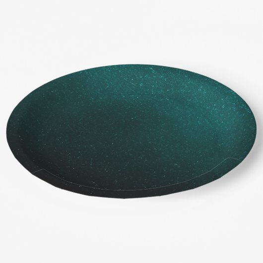 ブルーグリーングリッター紙吹雪フェイク箔 ペーパープレート (アングル)