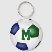 ブルーグリーンサッカーチームの子供たちが10歳未満のプレゼントをスポーツする キーホルダー (裏面)