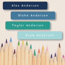 ブルーグリーンスキニー防水接着剤キッズラベル