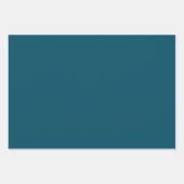 ブルーグリーンターコイズ色 ラッピングペーパーシート (正面3)