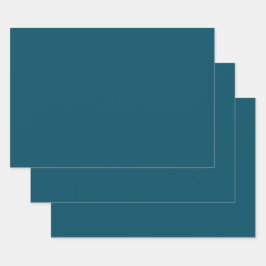 ブルーグリーンターコイズ色 ラッピングペーパーシート