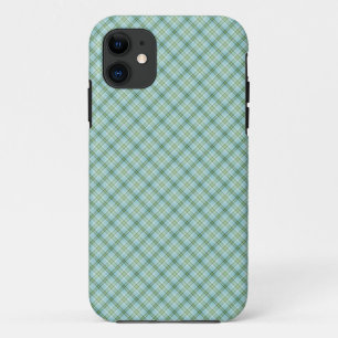 ブルーグリーンタータンチェック iPhone 11 ケース