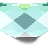 ブルーグリーントゥインクルリトルスターベビーチャイルド子供部屋 ポスター (コーナー)