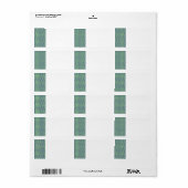 ブルーグリーンニット住所 シール (フルシート)