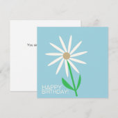 ブルーグリーンハッピーバースデーウィッシュとデイジー (正面/裏面)