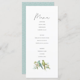 ブルーグリーンバード植物水結婚色 メニュー