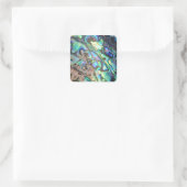 ブルーグリーンパウアアワラシェル詳細 スクエアシール (バッグ)