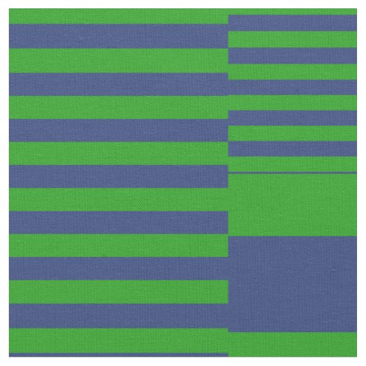 ブルーグリーンパッチワークストライプデザイン ファブリック (クローズアップ)