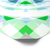 ブルーグリーンパーアスペラアドアストラスターズやる気を起こさせる ポスター (角)