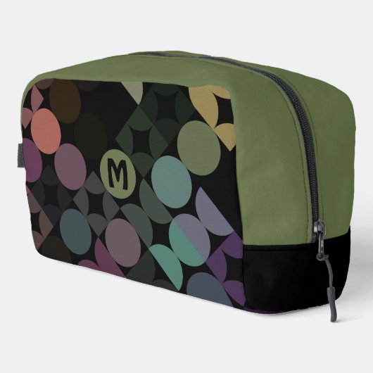 ブルーグリーンパープルブラックミッドセンチュリーサークル ドップキット (右コーナー)