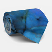 ブルーグリーンパープルモザイク抽象芸術 ネクタイ (ロール)