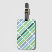 ブルーグリーンヒューズ ラゲッジタグ (正面縦)