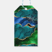 ブルーグリーンピーコックアゲートSweet sixteenありがとう ギフトタグ (裏面)