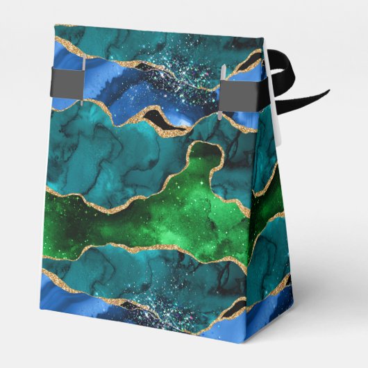 ブルーグリーンピーコックアゲートSweet sixteenありがとう フェイバーボックス (裏面サイド)