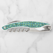 ブルーグリーンフェイクグリッター ソムリエナイフ (裏面)