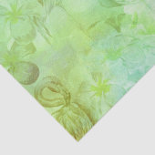 ブルーグリーンフラミンゴとハイビスカス 薄葉紙 (詳細)