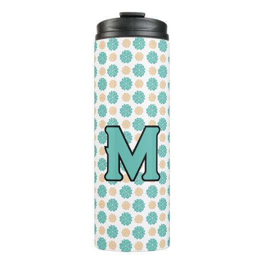 ブルーグリーンフローラサーマルタンブラー タンブラー (正面)