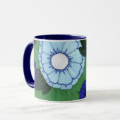 ブルーグリーンフローラマグカップ マグカップ (正面左)