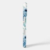 ブルーグリーンフローラ水彩 Case-Mate iPhoneケース (裏面 / 右)